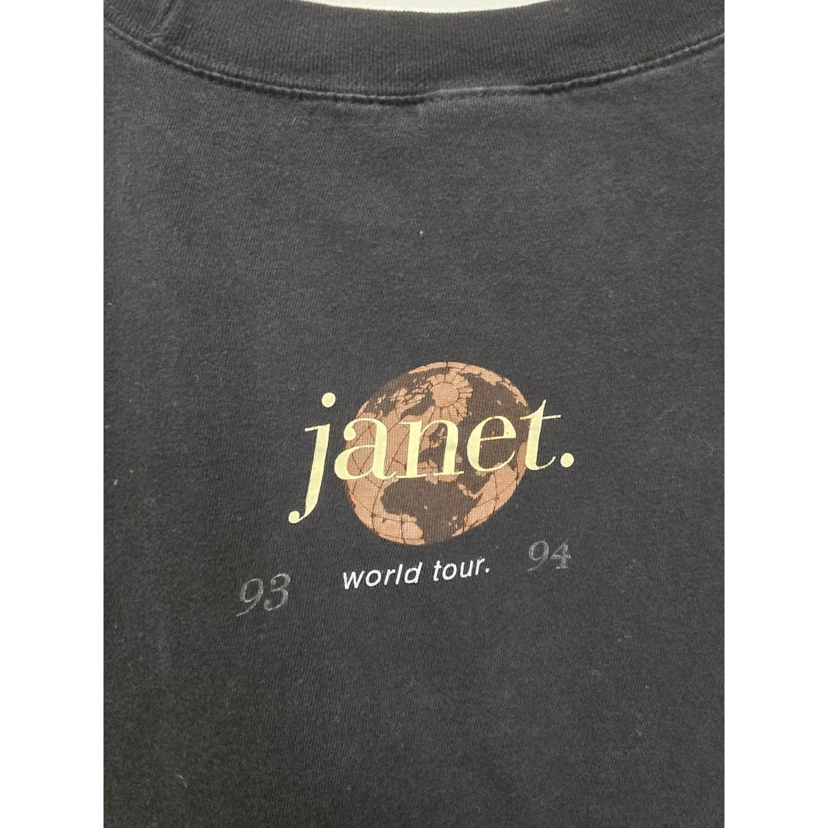 Vtg 90s Janet Jackson 93/94 World Tour T Shirt XL R&B Music