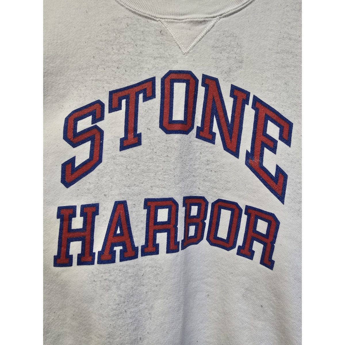 Vtg 90s Stone Harbor New Jersey Crew Neck Sweatshirt L Russell Athletic