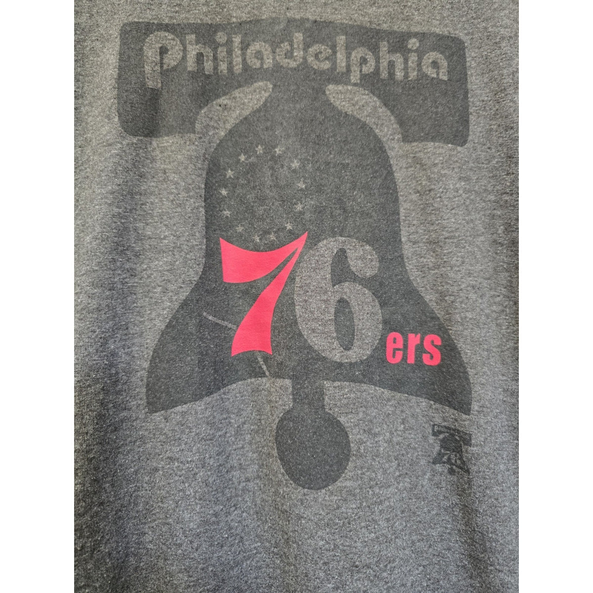 Philadelphia 76ers Liberty Bell T Shirt S NBA Hardwood Classics
