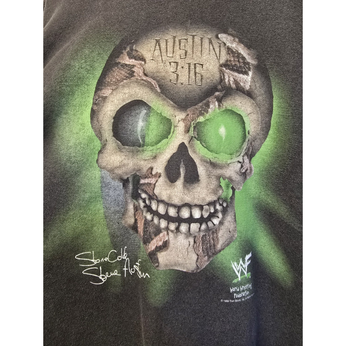 Vtg 90s Stone Cold Steve Austin Crew Neck Sweatshirt XL Wrestling WWF