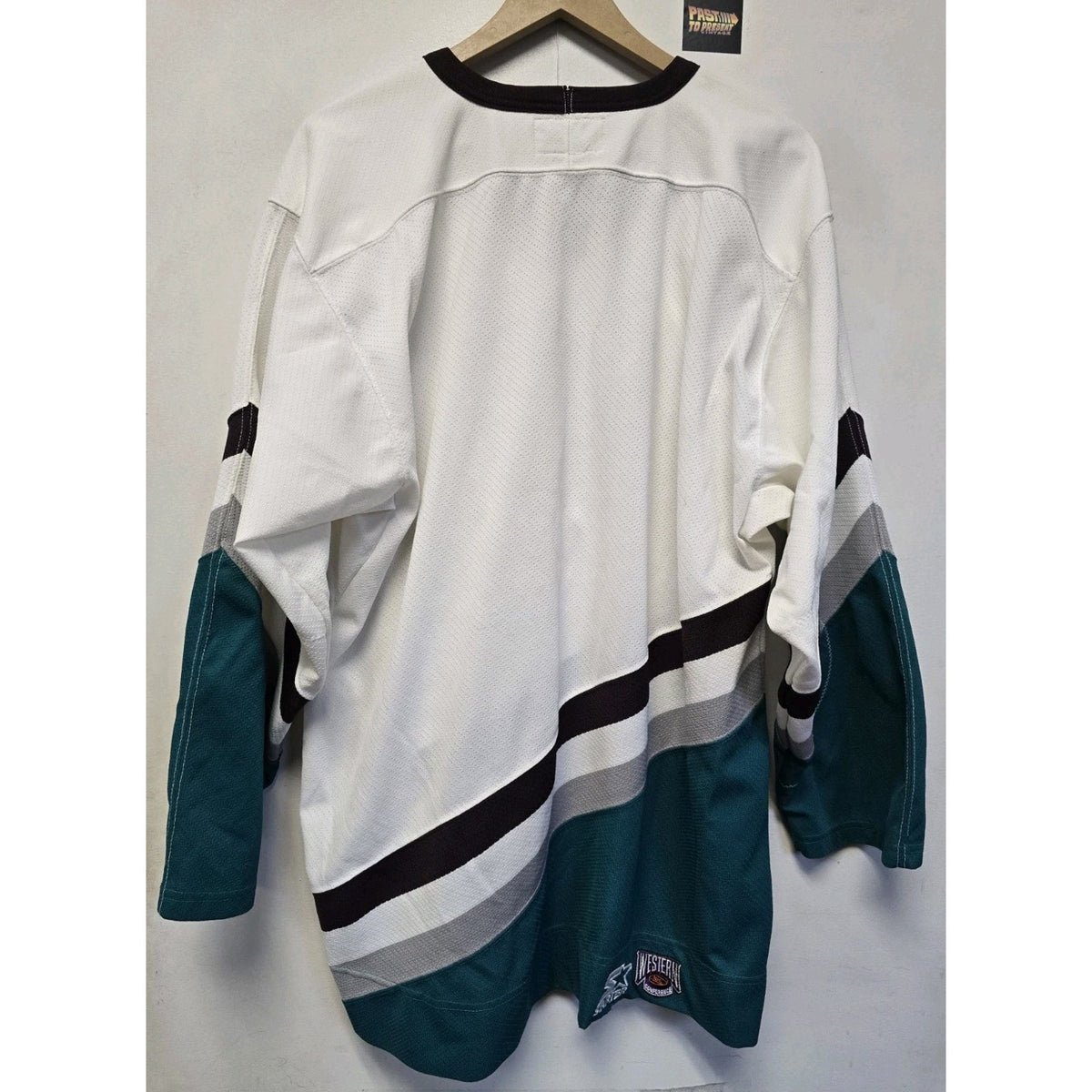 Vtg 90s Anaheim Mighty Ducks Jersey L NHL Hockey Starter