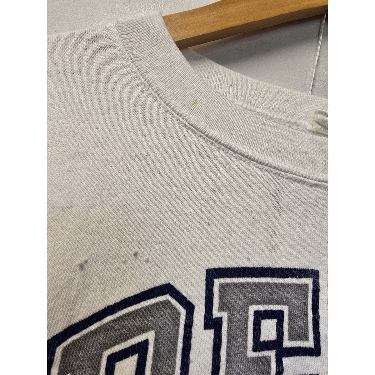 Vtg 80s Penn State University Cropped Crew Neck Sweatshirt One Size NCAA