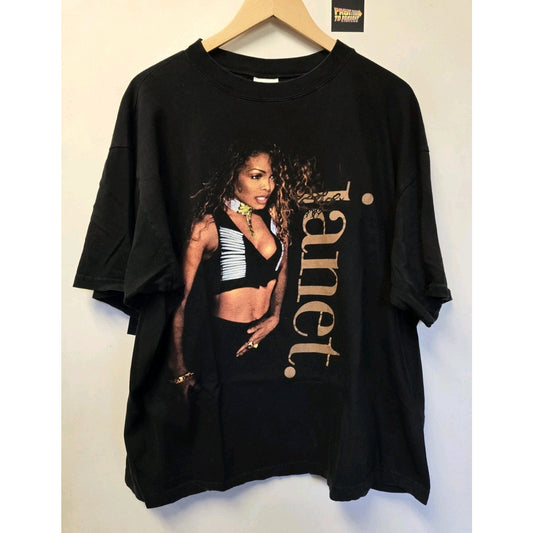 Vtg 90s Janet Jackson 93/94 World Tour T Shirt XL R&B Music