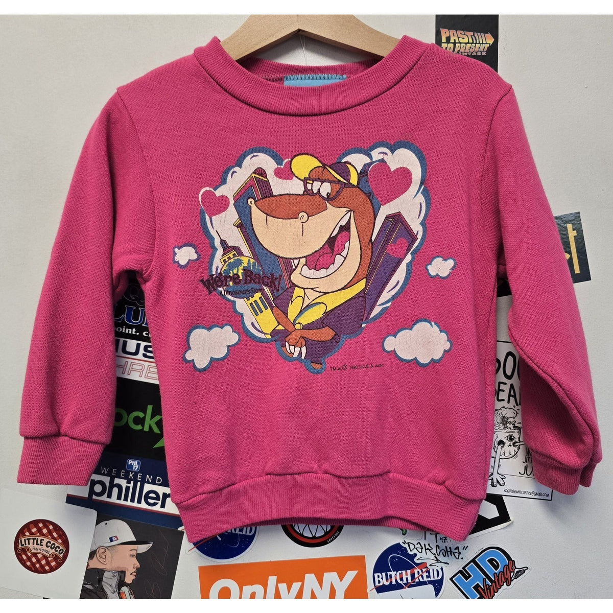 Vtg 90s A Dinosaur's Story Crew Neck Sweatshirt 4T
