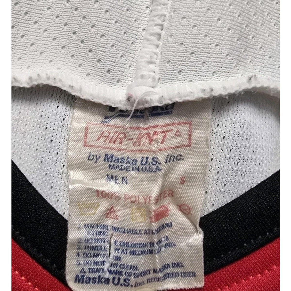 Vtg 80s/90s Chicago Blackhawks Jersey S NHL Hockey Air Maska Knit CCM