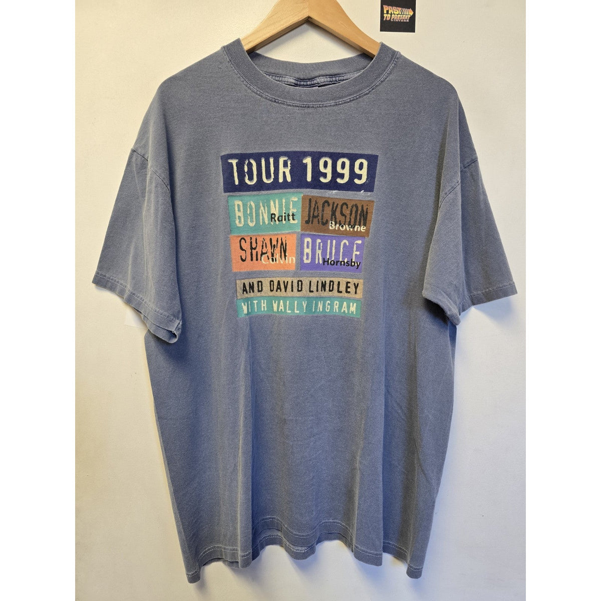 Vtg Tour 1999 T Shirt L Bruce Hornsby Shawn Calvin Bonnie Raitt Jackson Browne