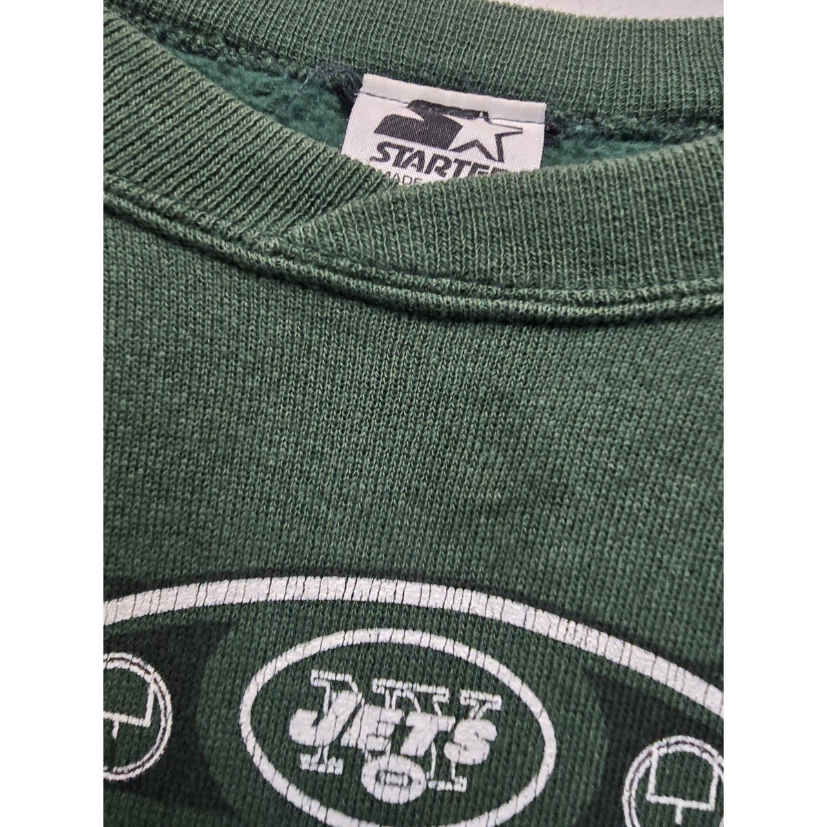 Vtg 90s New York Jets Eastern Div Champs Crew Neck Sweatshirt Youth XL Starter