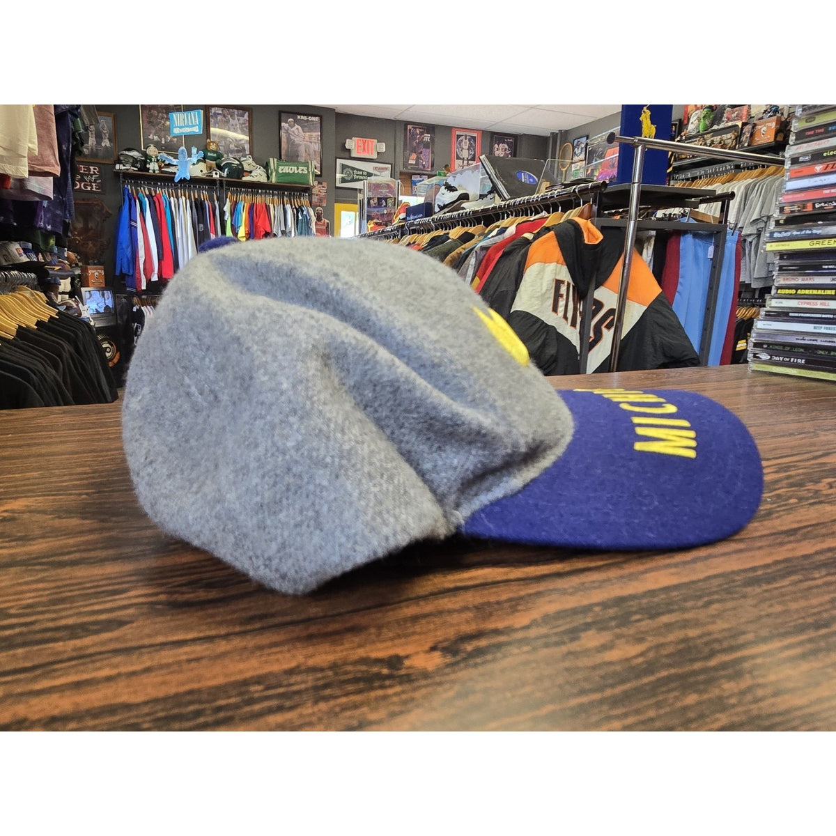 Vtg 90s University Of Michigan Wolverines Snapback Hat NCAA Nike Team Sports