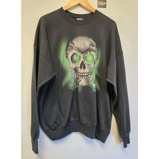 Vtg 90s Stone Cold Steve Austin Crew Neck Sweatshirt XL Wrestling WWF