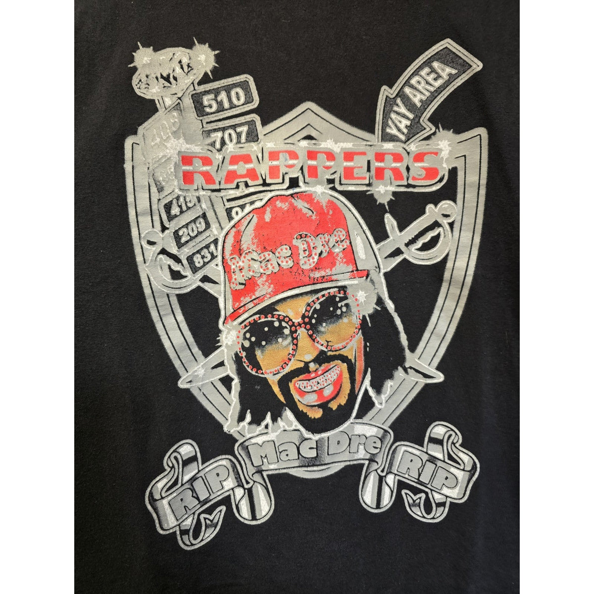 Vtg Mac Dre Memorial T Shirt L Rap Hip Hop Legend