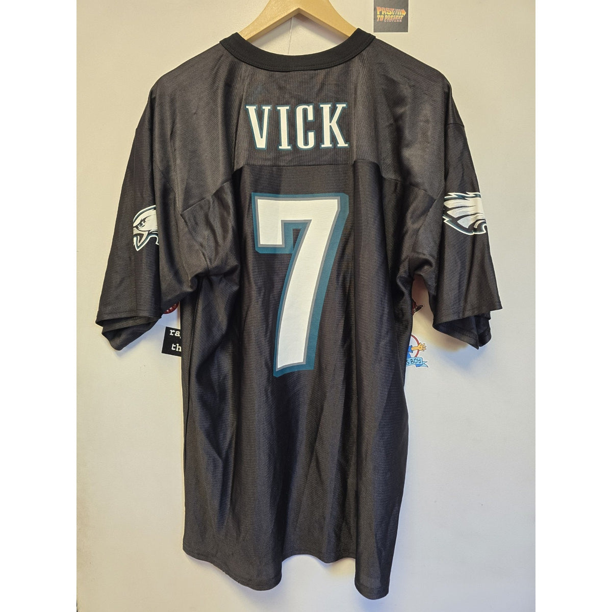 Philadelphia Eagles Michael Vick Alternate Black Jersey L NFL Football