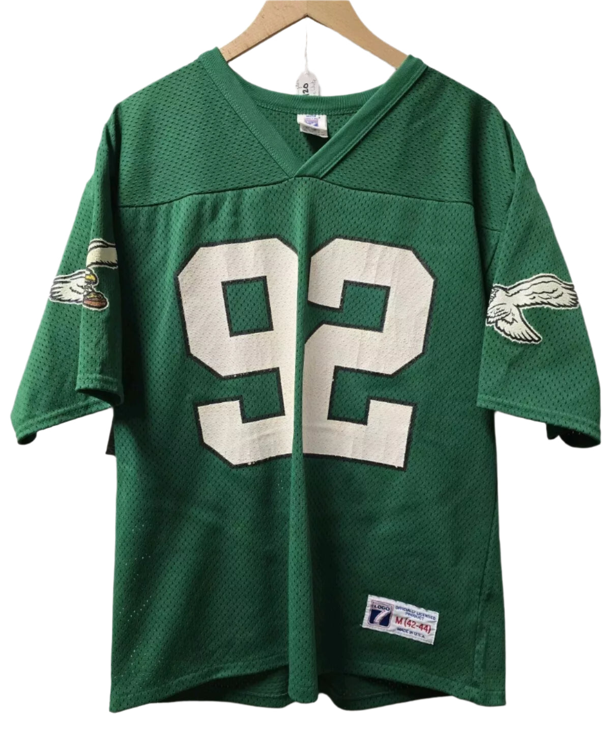 Vtg 90s Philadelphia Eagles Reggie White Jersey M Kelly Green Football Logo 7