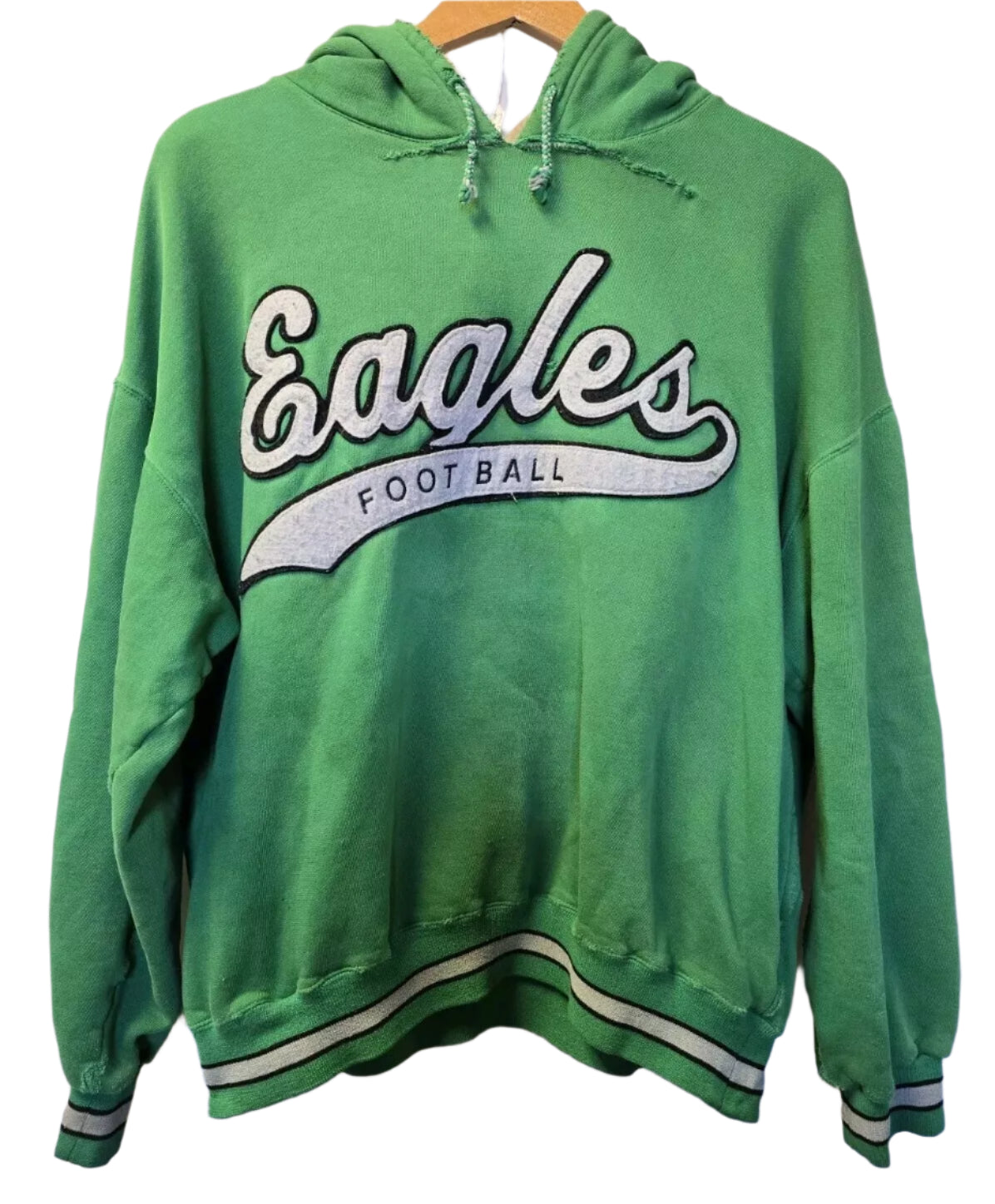 Philadelphia Eagles Starter Hoodie Thrashed Well Worn