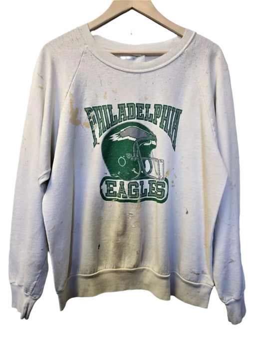 80s Thrashed Philadelphia Eagles Vintage Sweatshirt