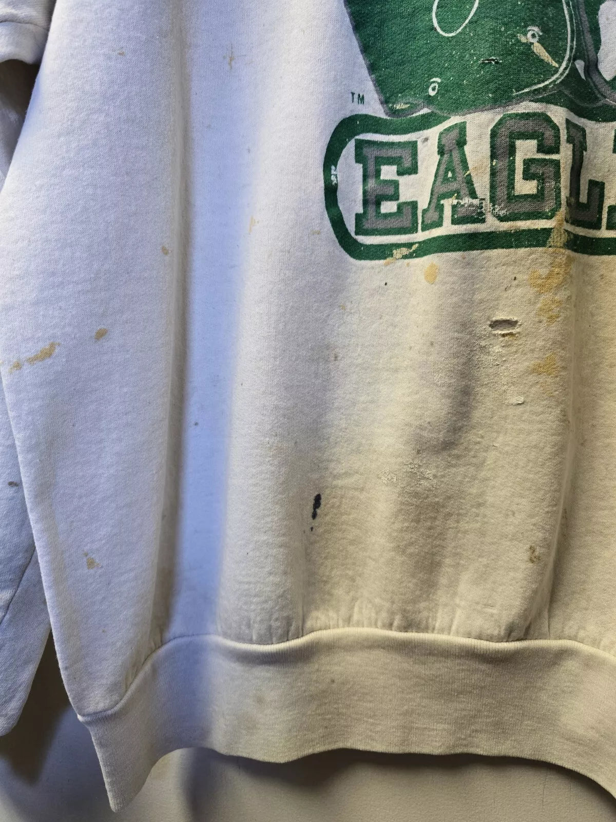 80s Thrashed Philadelphia Eagles Vintage Sweatshirt