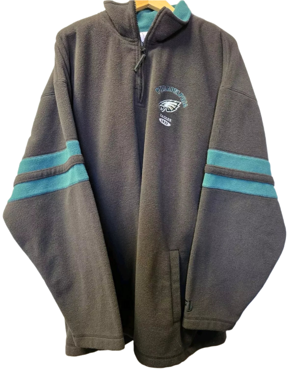 Philadelphia Eagles Fleece Quarter Zip Sweatshirt